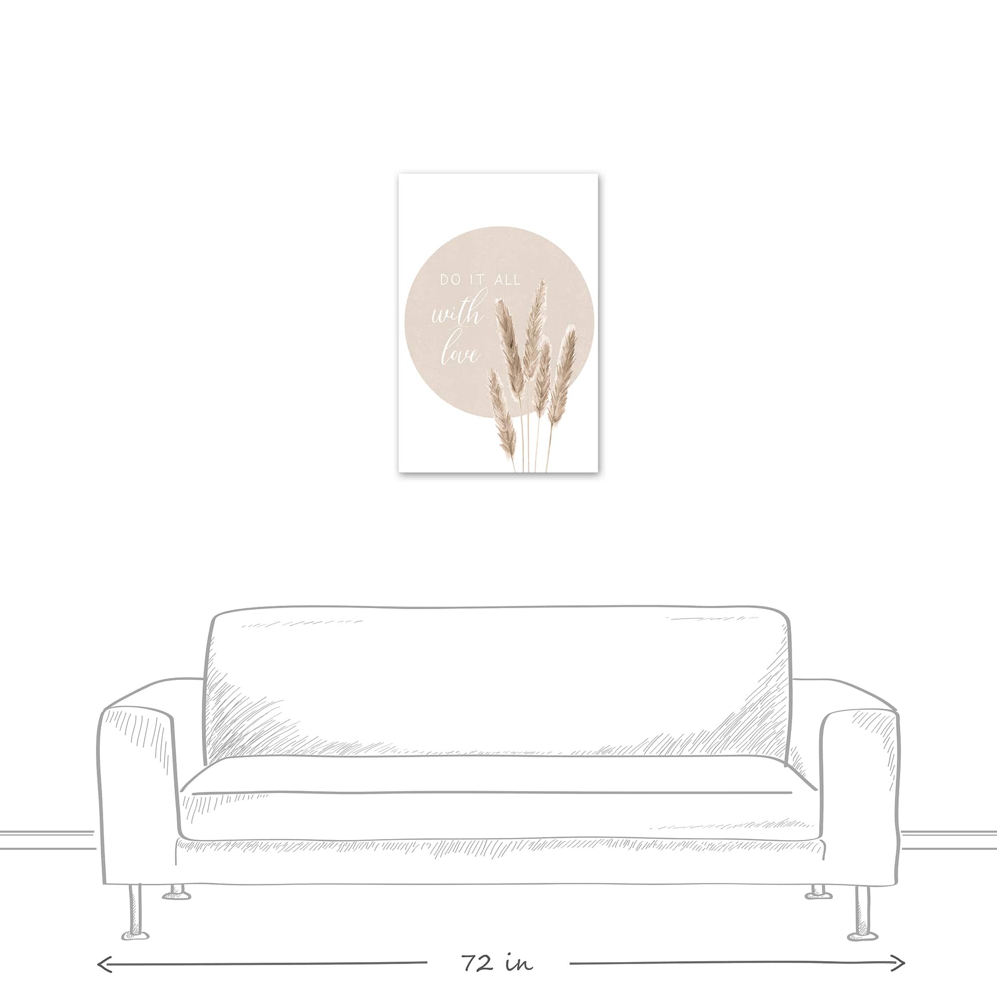 Do it All with Love Canvas Wall Art